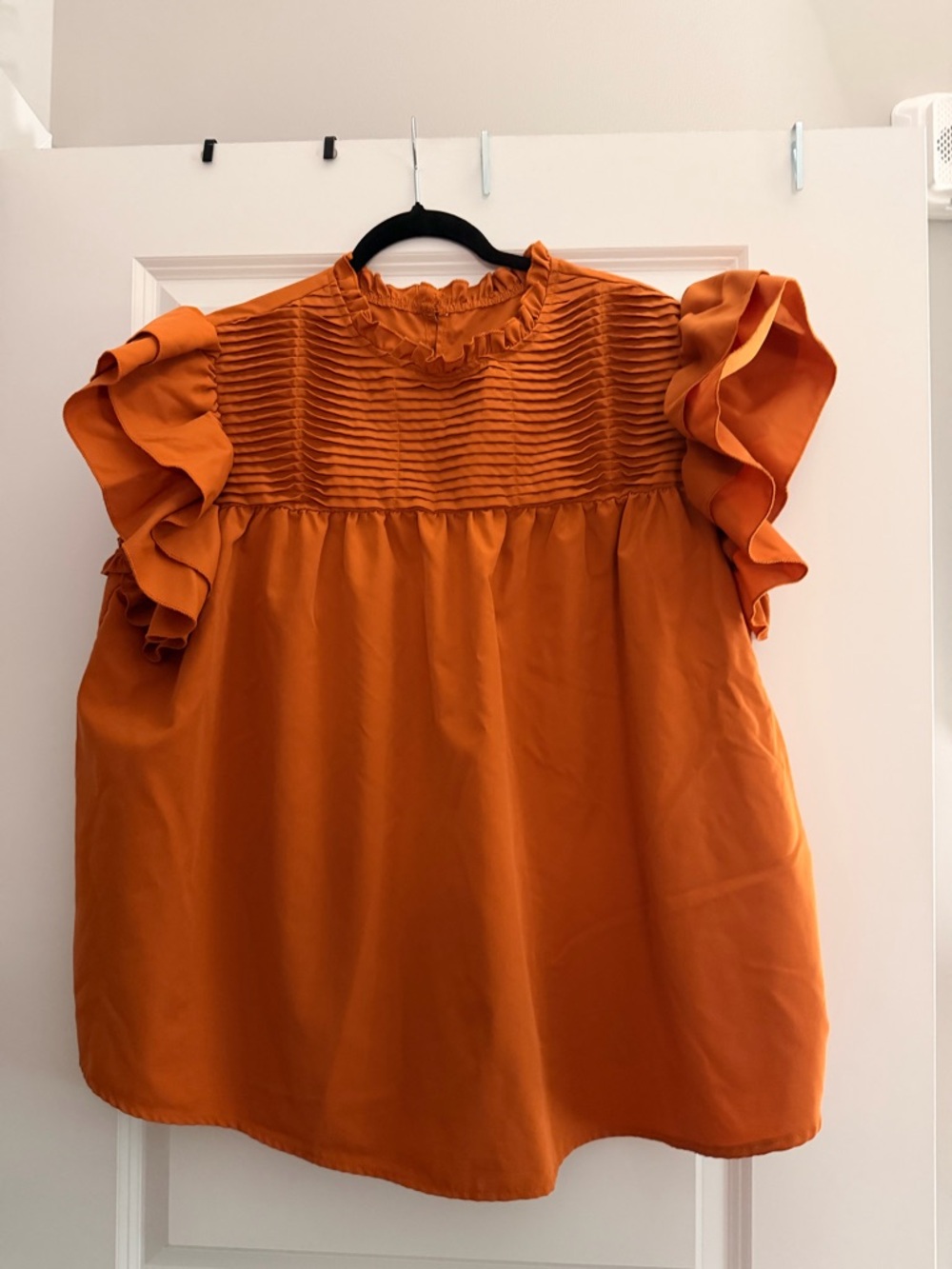 SHEIN Curve Rust Orange Blouse